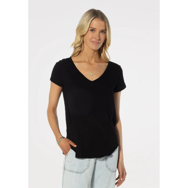 Dylan Deep V-Neck Tail Tee Womens