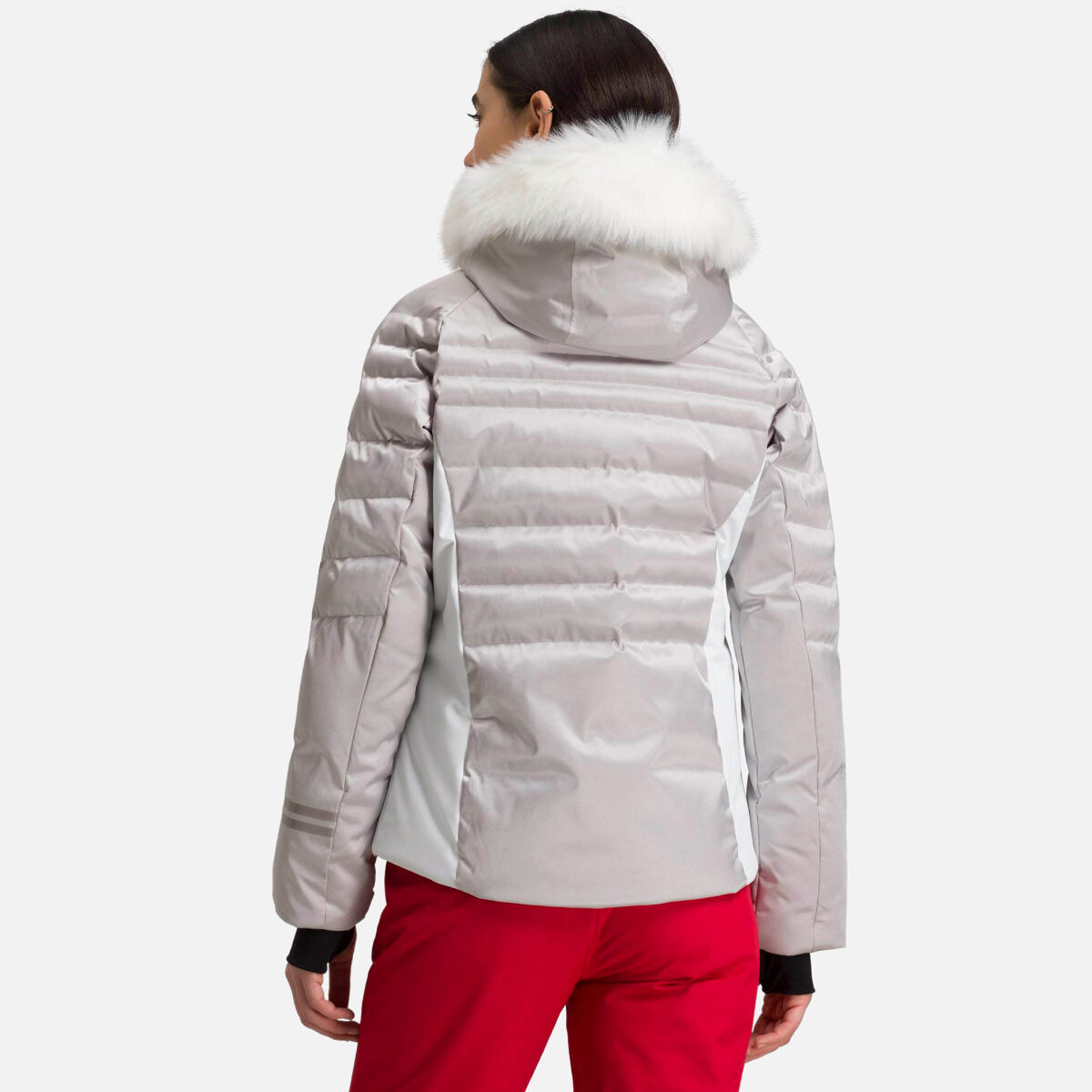 metallic ski jacket womens