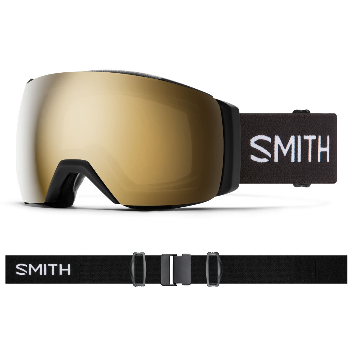 Smith I/O Mag XL Goggles + Sun Black Gold Mirror Lenses | Christy