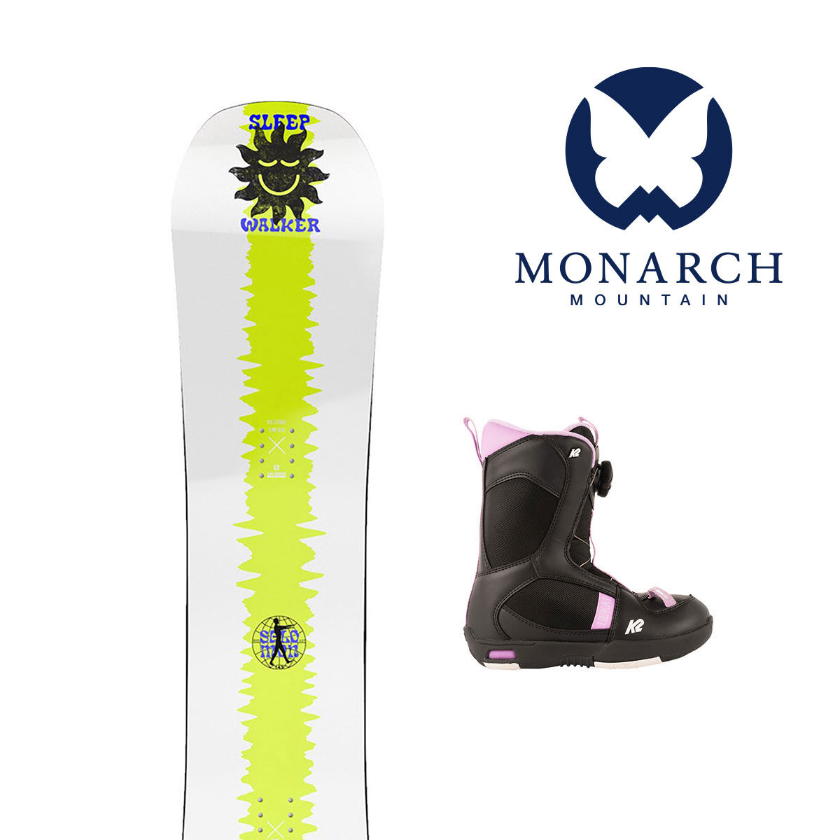 Monarch Pass Bundle Premium Snowboard Package Kids Season