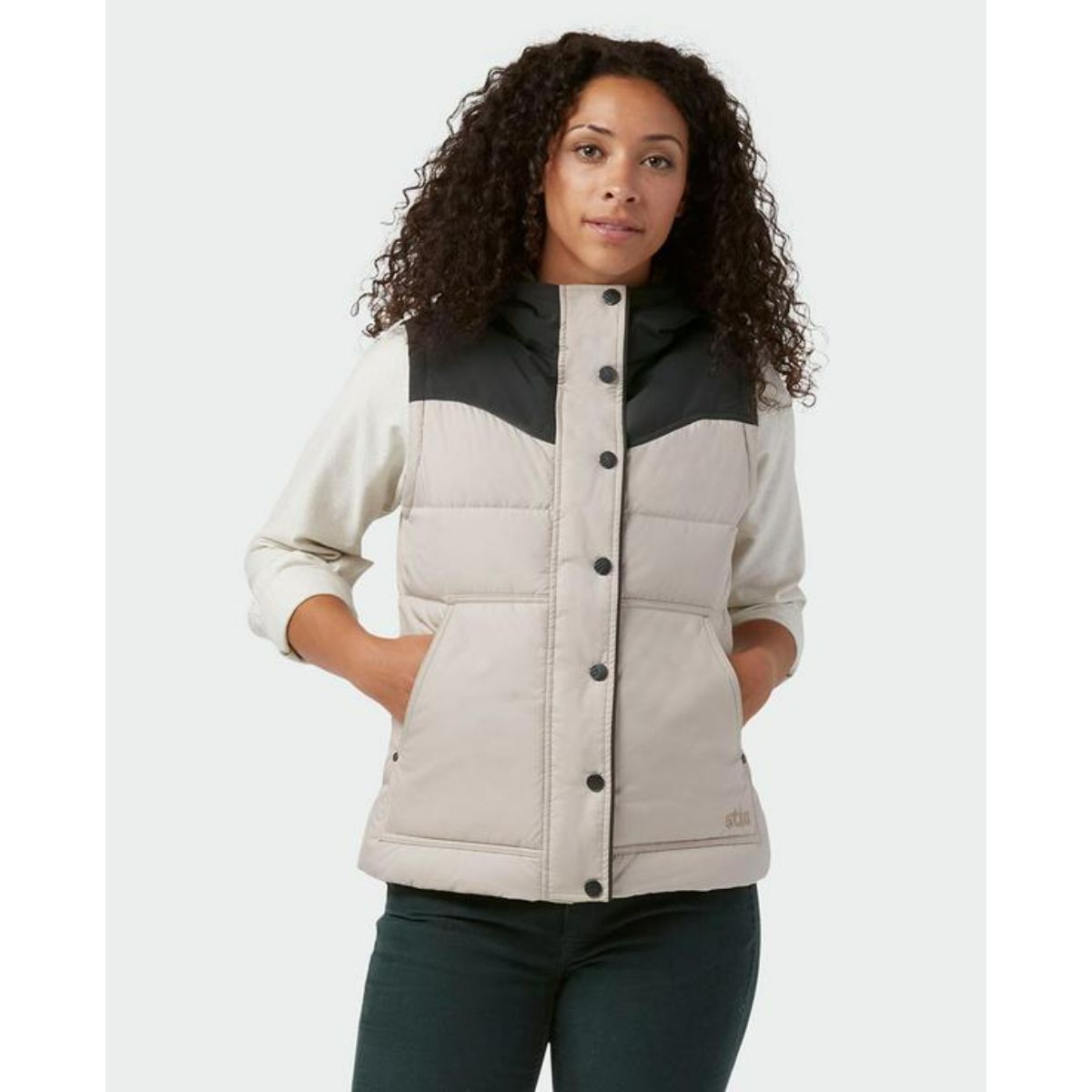 womens puffer vest columbia