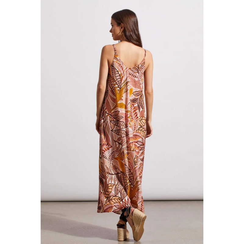 Tribal Printed Flowy Maxi Dress Womens image number 1