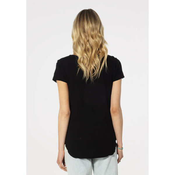Dylan Deep V-Neck Tail Tee Womens