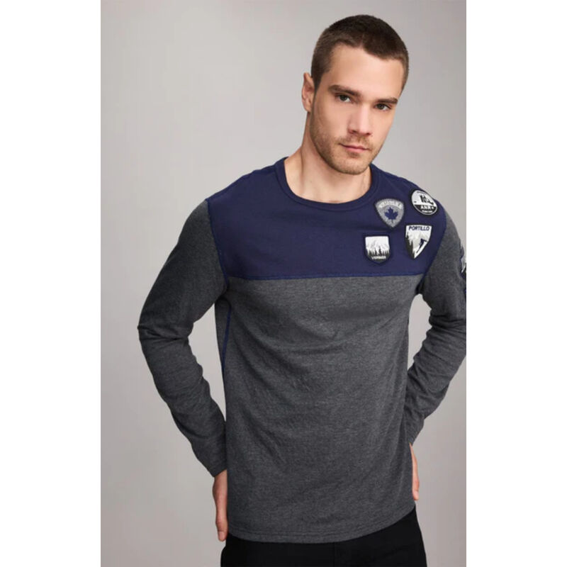 Alp N Rock Ski Patch Crewneck Shirt Mens image number 0