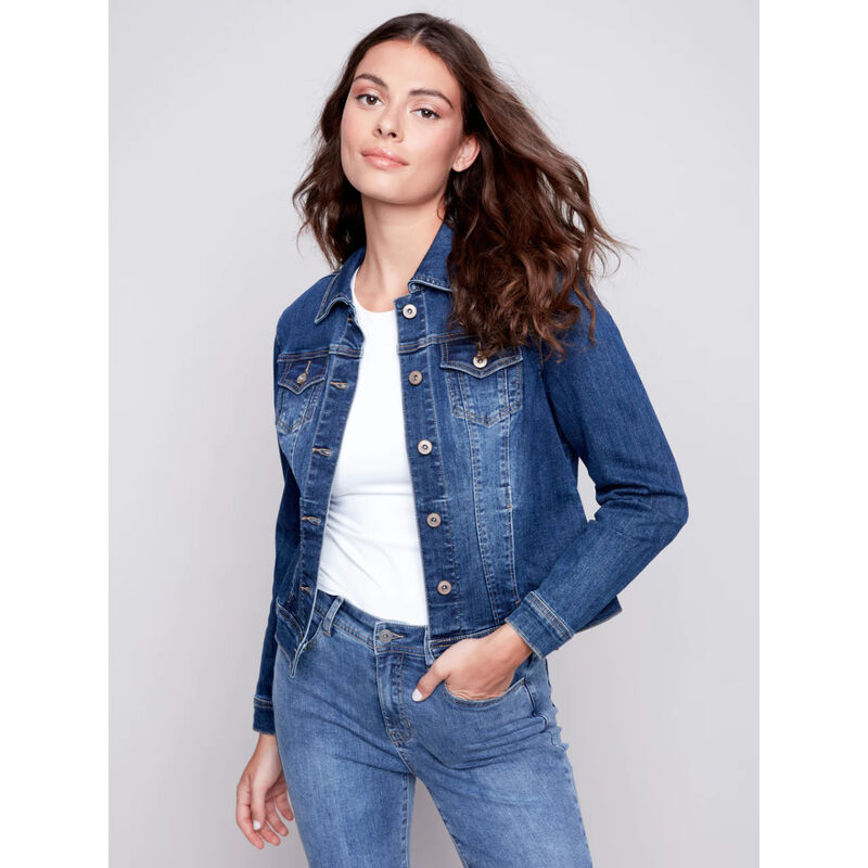 Charlie B Stretch Jean Jacket image number 0