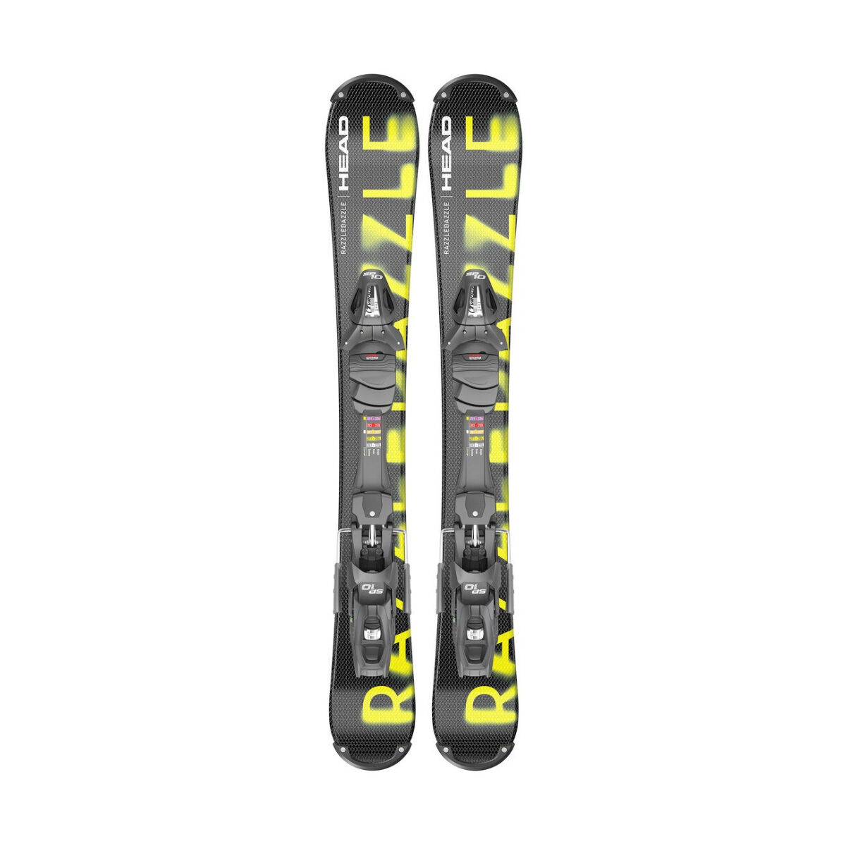 snowblades with snowboard bindings