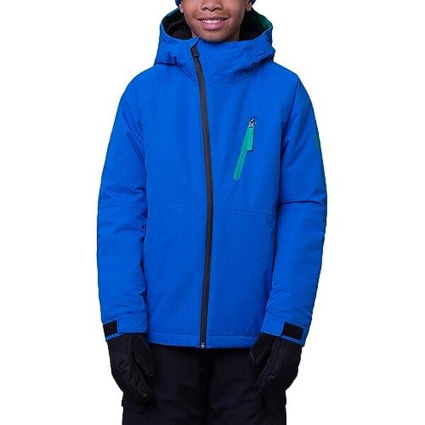 Boy's Ski Jacket 10000 Membrane Turquoise, Boys Ski Parka