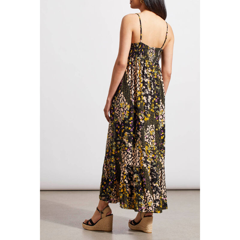 Tribal Ditsy Floral Print Dress Womens image number 1
