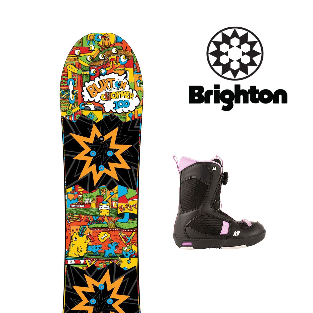 Brighton Pass Bundle Sport Snowboard Package Kids Season