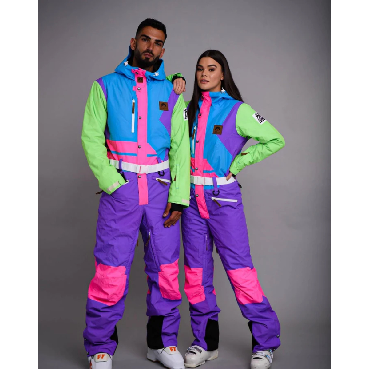 Powder Hound Neon Ski Suit  Retro Snow Suit (Women's) - OOSC Clothing