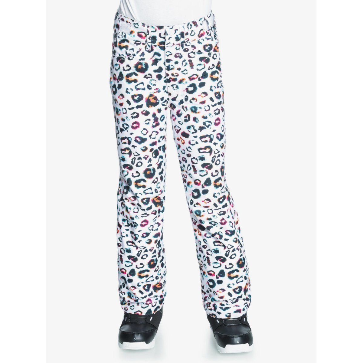 patterned snow pants